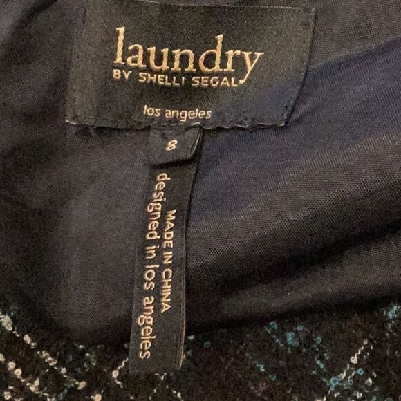 Laundry by Shelli Segal Plaid Chanel Style Dress Size 8 Chain Fringe Detail - Picture 12 of 16